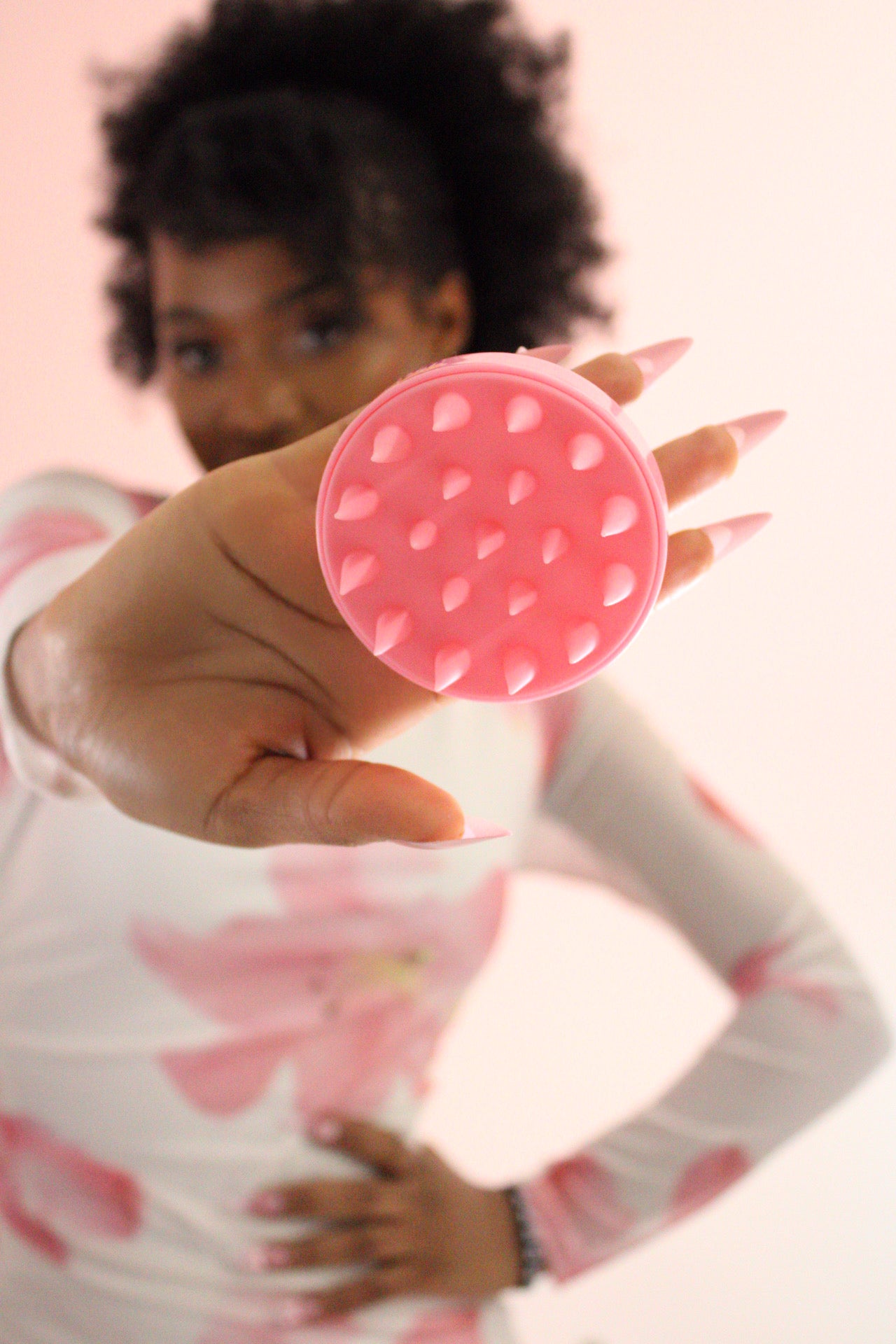 Blossom Cosmetics Pink Scalp Scrubber