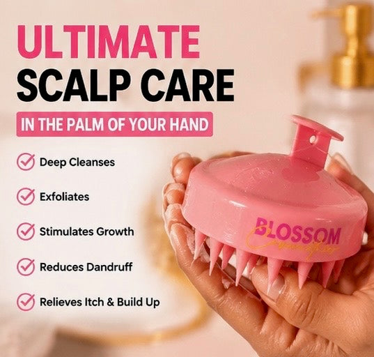 Blossom Cosmetics Pink Scalp Scrubber