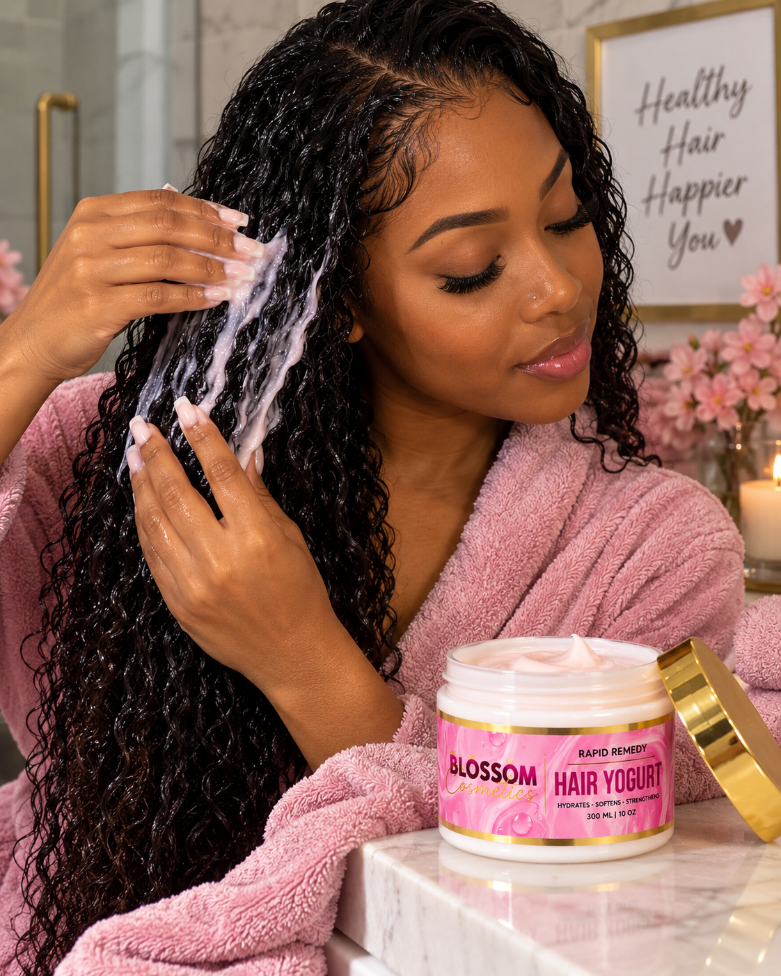 CHERRY BLOSSOM RAPID REMEDY HAIR YOGURT