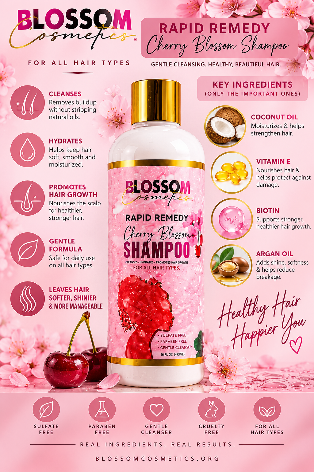 CHERRY BLOSSOM RAPID REMEDY SHAMPOO