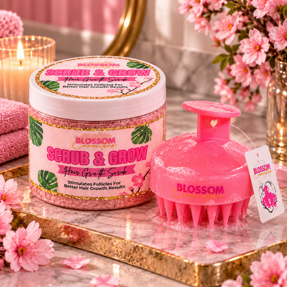 Scrub&Grow + Pink Scalp Scrubber