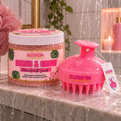 Scrub&Grow + Pink Scalp Scrubber