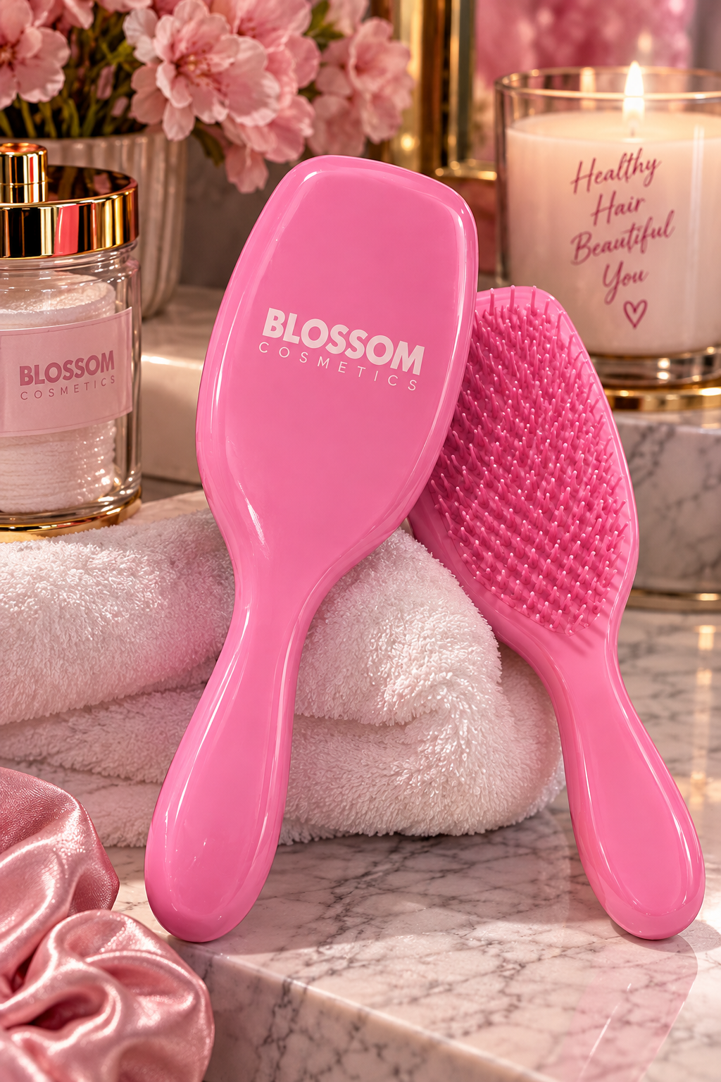 Blossom Detangle Pro Brush – Effortless Detangling, Every Time!