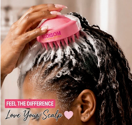 Blossom Cosmetics Pink Scalp Scrubber