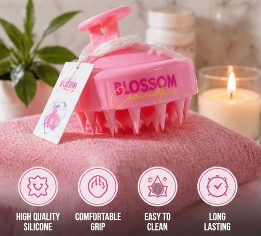 Blossom Cosmetics Pink Scalp Scrubber